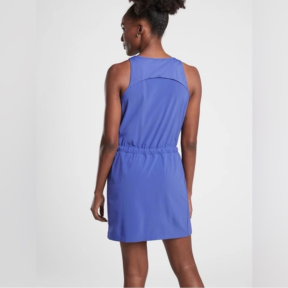 Athleta Expedition Skort Dress Romper Mesh Shorts Size 14 Blue - Picture 2 of 16